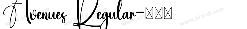 Avenues Regular字体转换